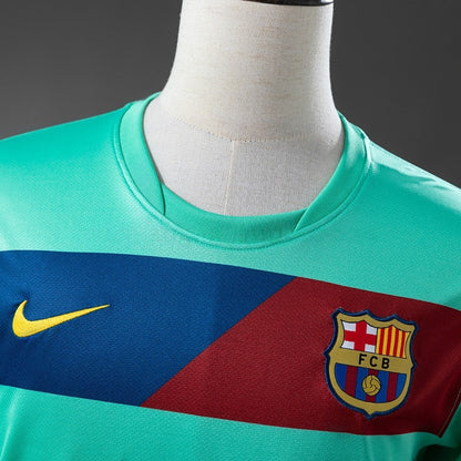 Barcelona Jersey 2010-11 Away Retro Football Kit Long Sleeves