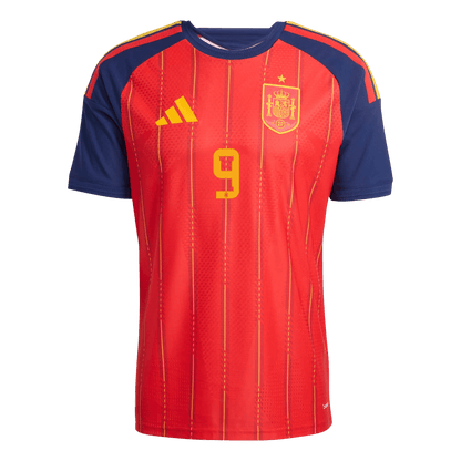 GAVI	 #9 Mens Spain World Cup Home Jersey 2026 - Player Version (Slim Fit)