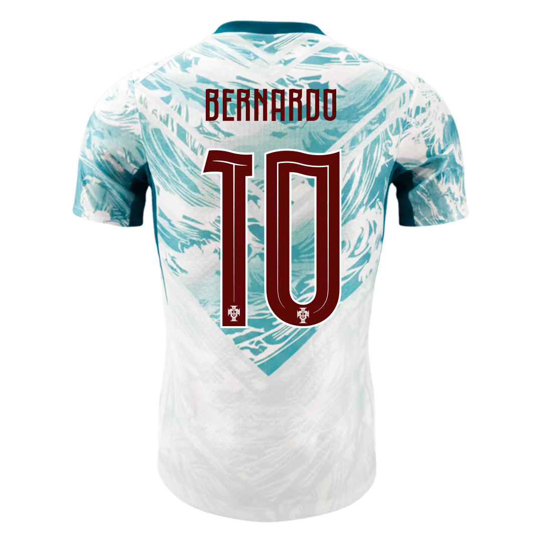 BERNARDO #10 Mens Portugal World Cup Away Jersey 2026 - Player Version (Slim Fit)