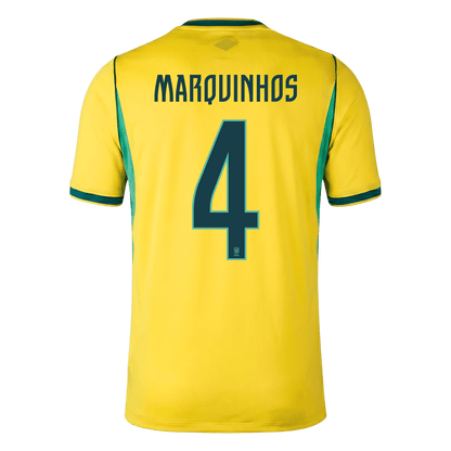 MARQUINHOS #4 Mens Brazil World Cup Home Jersey 2026 [PREMIUM]