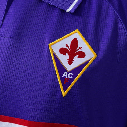 Fiorentina Jersey 1998 Retro Home Football Kit Long Sleeves