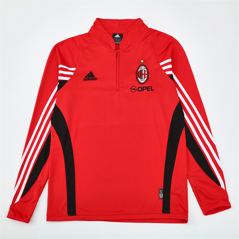 Retro AC Milan Training Tracksuits 2003-04 Football Kit Soccer Jersey