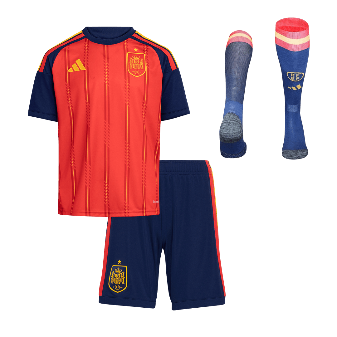 Kids Spain World Cup Home Full Kit 2026 [PREMIUM]