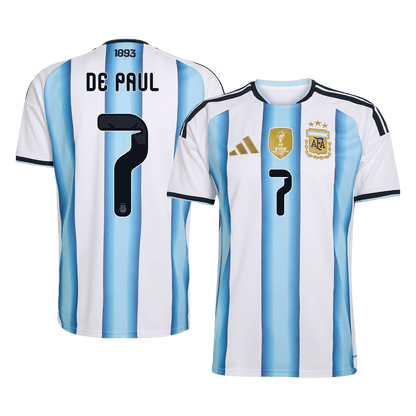 DE PAUL #7 Mens Argentina World Cup Home Jersey 2026 [PREMIUM]