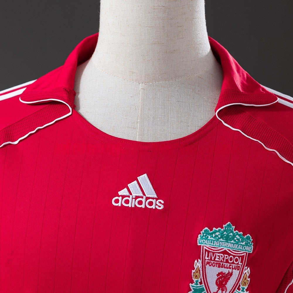 Liverpool Jersey 2006-07 Home Retro Football Kit Long Sleeves