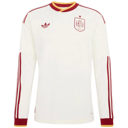 Mens Spain World Cup Away Long Sleeve Jersey 2026