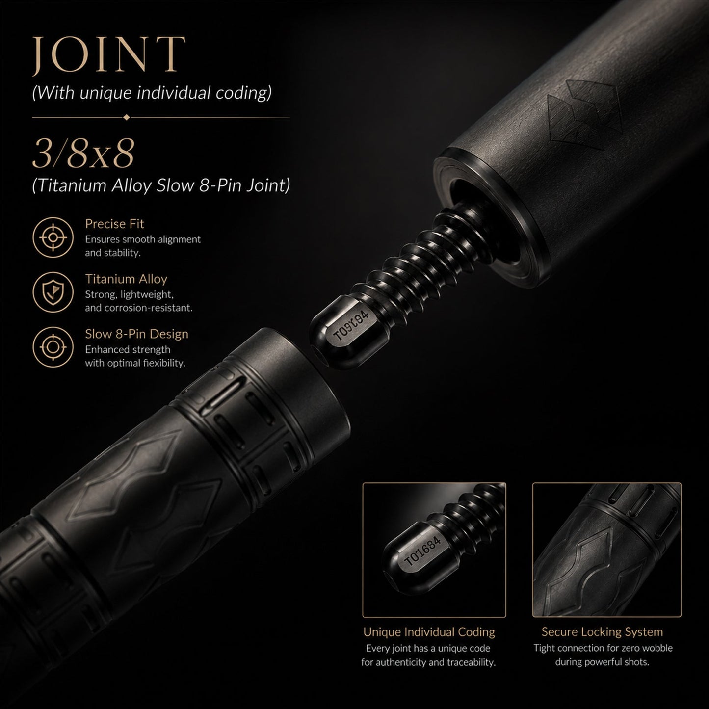 TRANSK Global Collector's Edition Metal Carbon Fiber Pool Cue - No.01, Only 10 Pieces Worldwide