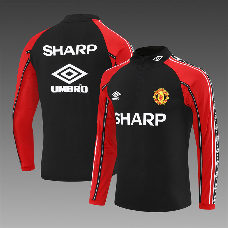 Retro Manchester United Training Tracksuits 1998-99 Football Kit Soccer Jersey