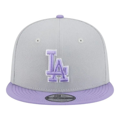 New Era Los Angeles Dodgers 2-Tone Color Pack 9FIFTY Snapback Hat -Gray/Purple