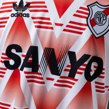 River Plate Away Jersey 1992-93 Retro Football Kit Soccer Shirt