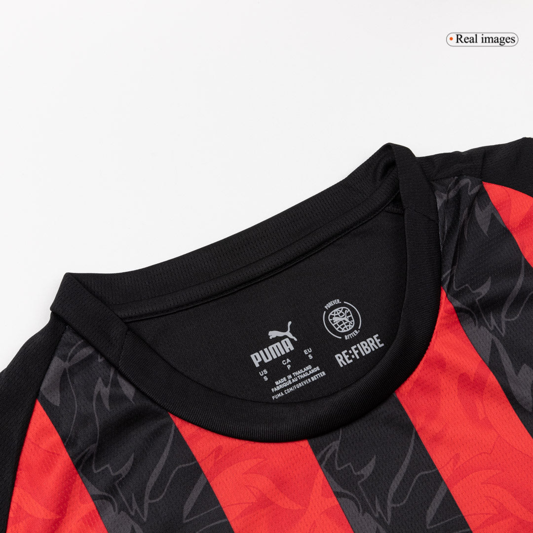 Mens AC Milan Home Long Sleeve Jersey 2025/26