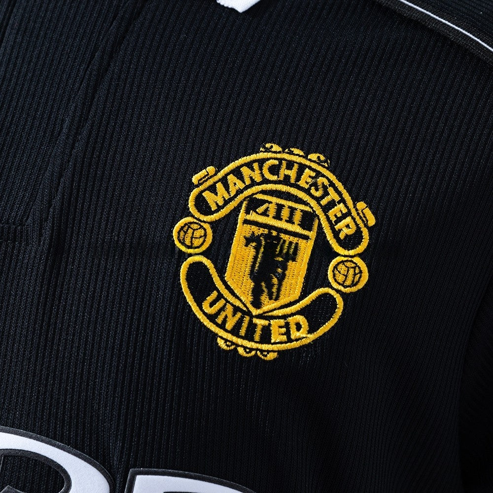 Manchester United Jersey 1998-99 Home Black Retro Kit Long Sleeves