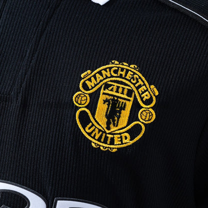 Manchester United Jersey 1998-99 Home Black Retro Kit Long Sleeves