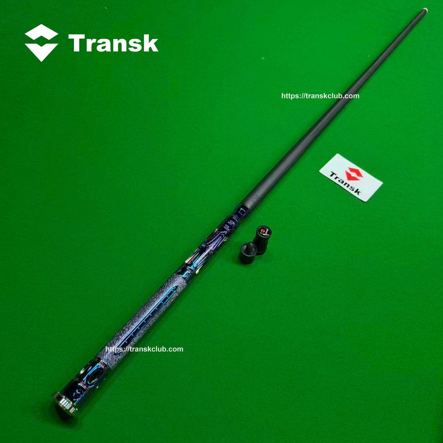 Transk Metal Dragon Slayer Jump Cue - Carbon Fiber Shaft with Sheepskin Grip-13mm tip