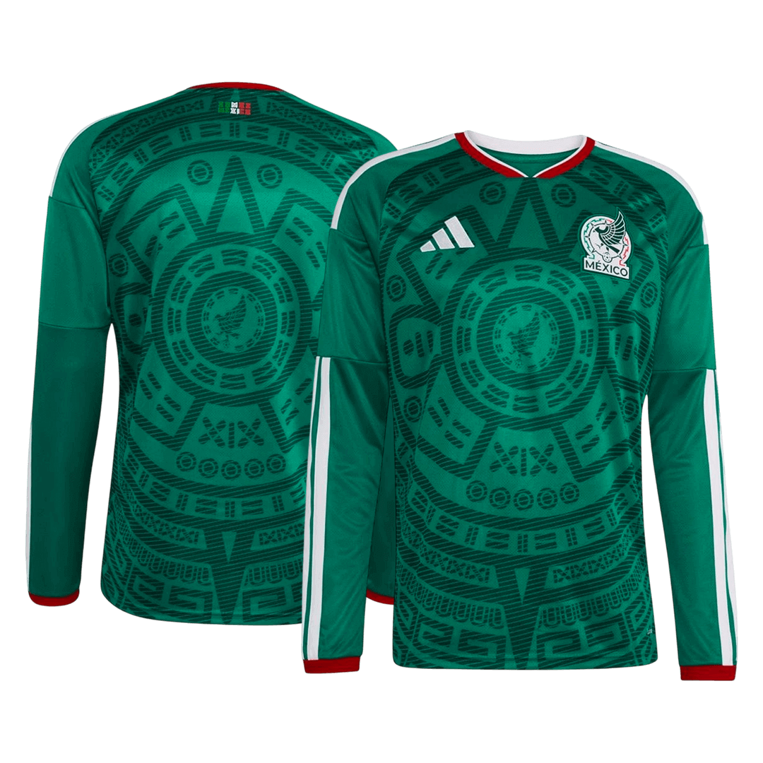 Mens Mexico World Cup Home Long Sleeve Jersey 2026