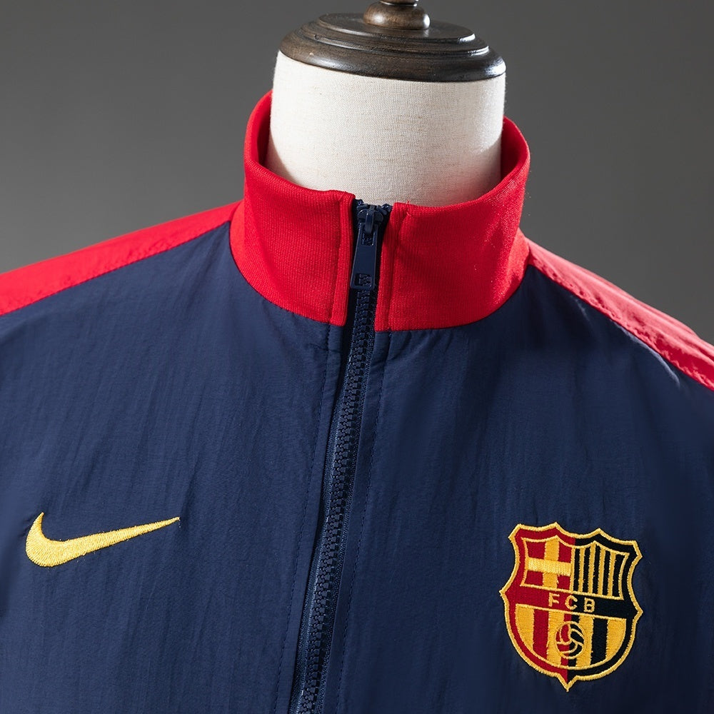 Barcelona Windbreaker 2025/26 Blue Football Soccer Jacket