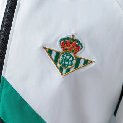 Real Betis Windbreaker 2025/26 Black White Football Kit