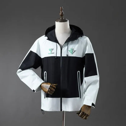 Real Betis Windbreaker 2025/26 Black White Football Kit