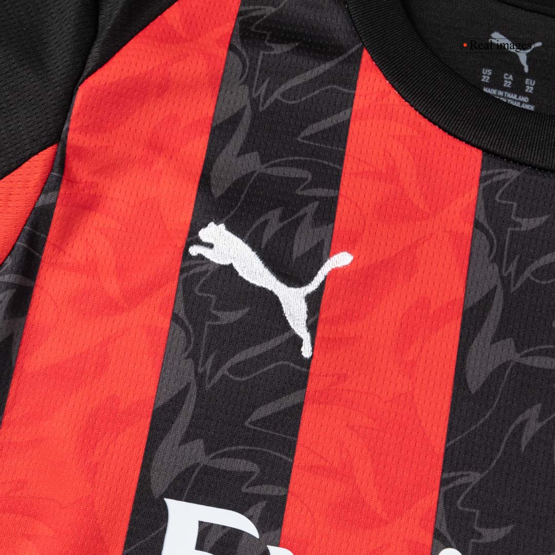 Kids AC Milan Home Full Kit 2025/26