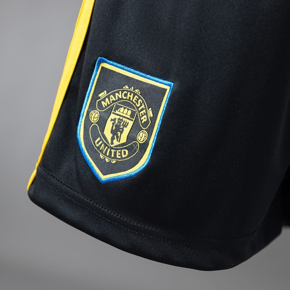 Manchester United Third Shorts 25/26 Black Football Kit Soccer Shorts