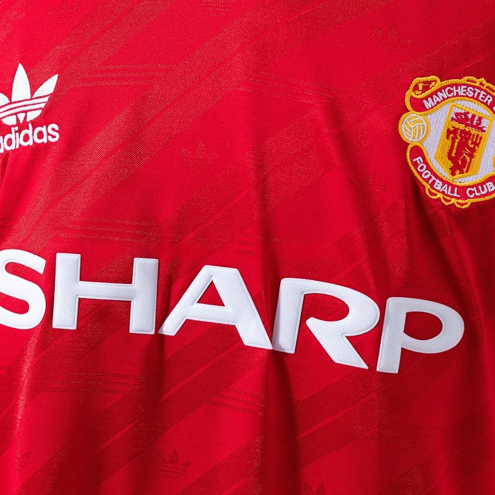 Manchester United Jersey 1986-88 Home Retro Kit Long Sleeves