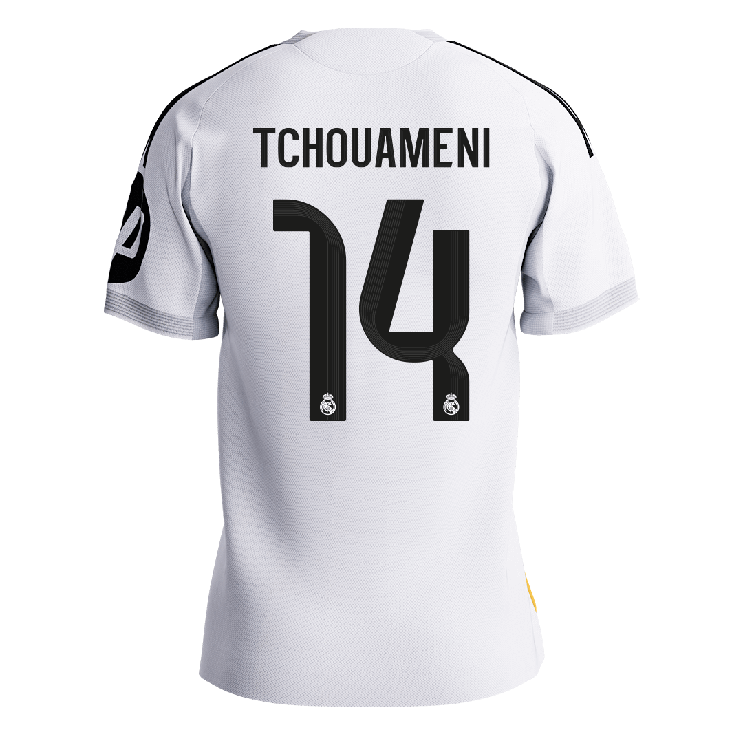 TCHOUAMENI #14 Mens Real Madrid Home Jersey 2025/26 - Player Version (Slim Fit) [PREMIUM]