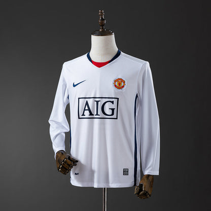Manchester United Jersey 2008-09 Away Retro Kit Long Sleeves