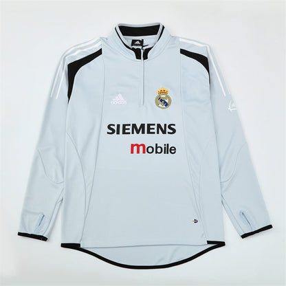 Retro Real Madrid Training Tracksuits 2004-05 Football Kit Soccer Jersey