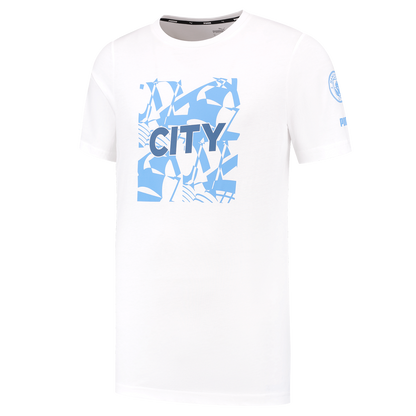Puma Men's Manchester City FtblCore Graphic Tee-White