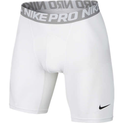 Nike Pro 6" Compression Shorts - White - Style 703084-100