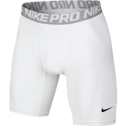 Nike Pro 6" Compression Shorts - White - Style 703084-100