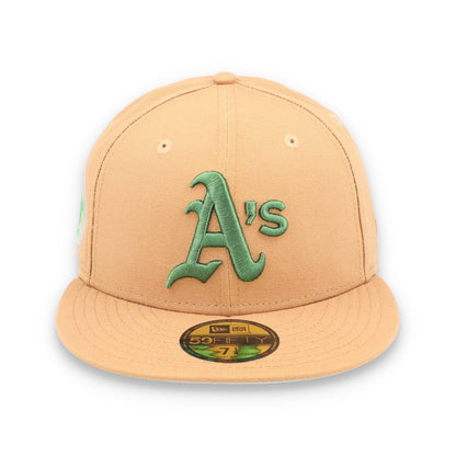 New Era Oakland Athletics 1973 World Series Patch 59FIFTY Fitted-Peanut