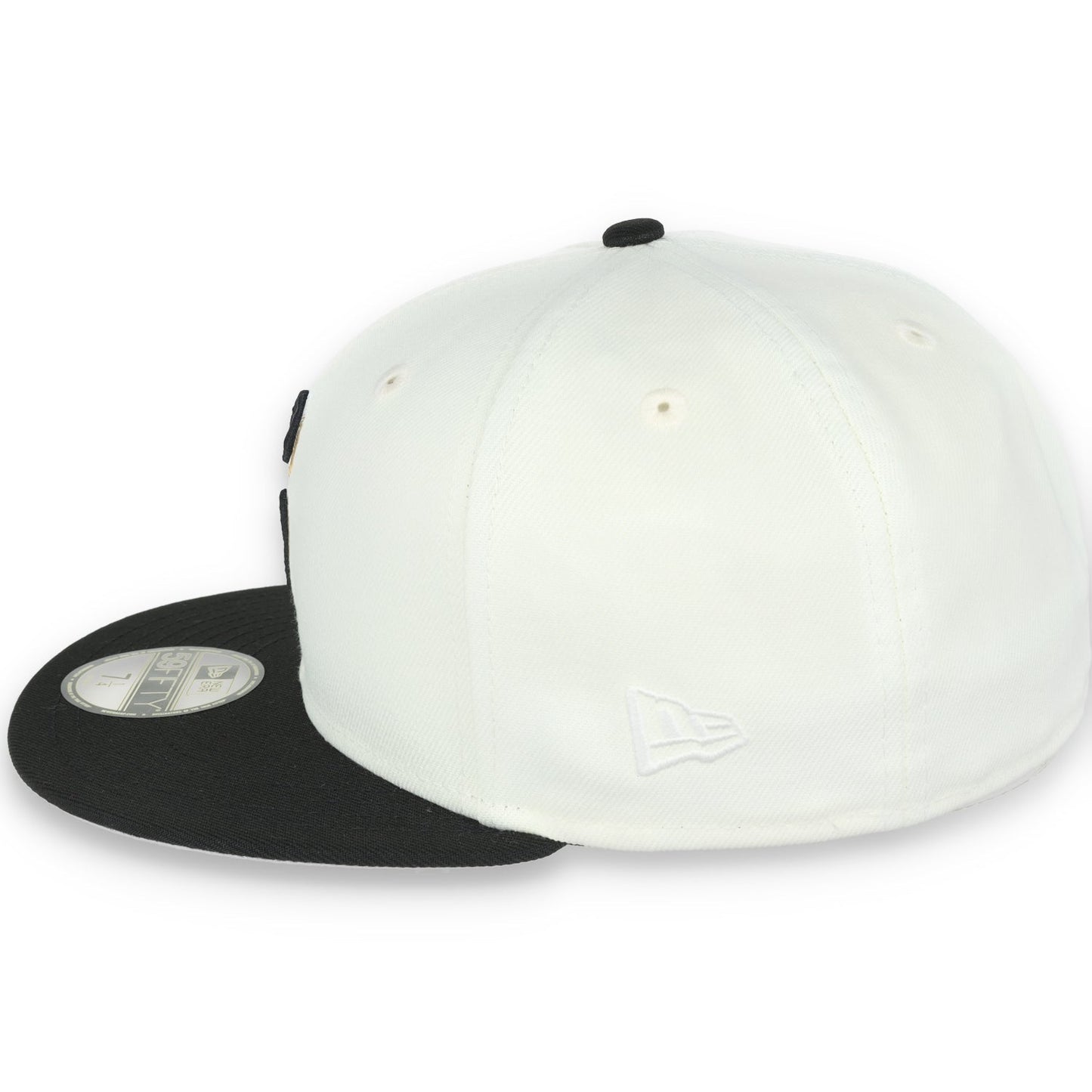 New Era San Francisco Giants 50th Anniversary Side Patch 59IFTY Fitted hat- Chrome/Black