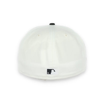 New Era San Francisco Giants 50th Anniversary Side Patch 59IFTY Fitted hat- Chrome/Black