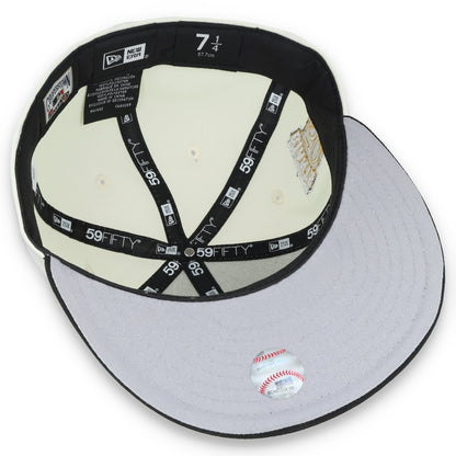 New Era San Francisco Giants 50th Anniversary Side Patch 59IFTY Fitted hat- Chrome/Black