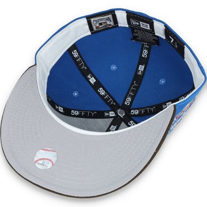 New Era Los Angeles Dodgers 40th Anniversary Side Patch 59FIFTY Fitted  Mystic Blue/Brown