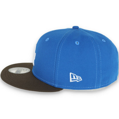 New Era Los Angeles Dodgers 40th Anniversary Side Patch 59FIFTY Fitted  Mystic Blue/Brown