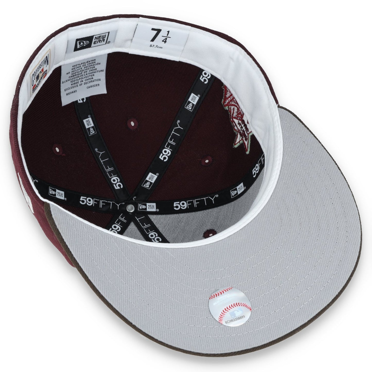 New Era San Francisco 1996 All-Star Side Patch 59IFTY Fitted Hat-Maroon