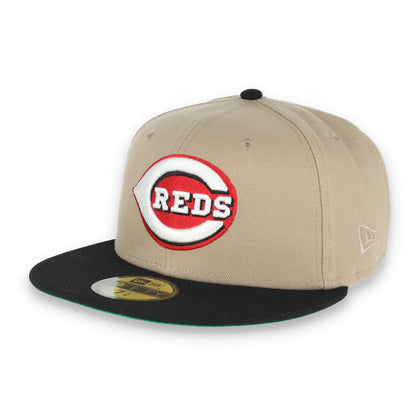 New Era Cincinnati Reds 2003 Inaugural Side Patch 59FIFTY Fitted Khaki Hat