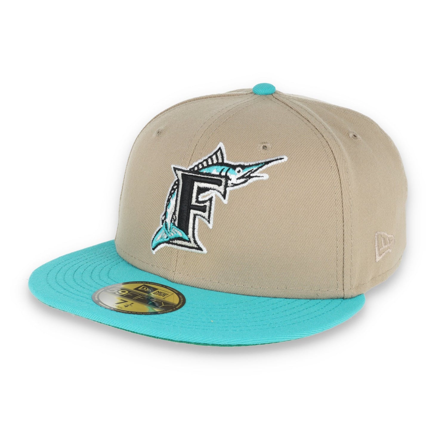 New Era Miami Marlins 1993 Inaugural Patch 59FIFTY Fitted Khaki Hat