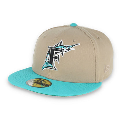New Era Miami Marlins 1993 Inaugural Patch 59FIFTY Fitted Khaki Hat