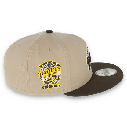 New Era San Diego Padres 25Th Anniversary Side Patch  59FIFTY Fitted Khaki Hat