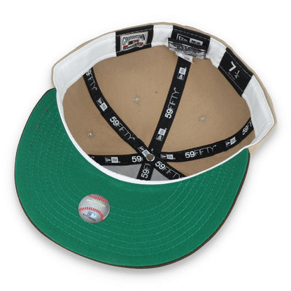 New Era San Diego Padres 25Th Anniversary Side Patch  59FIFTY Fitted Khaki Hat