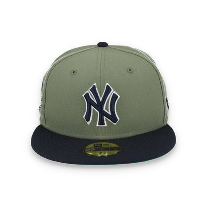 New Era New York Yankees 100th Anniversary Side Patch 59FIFTY Fitted Hat- Olive Green