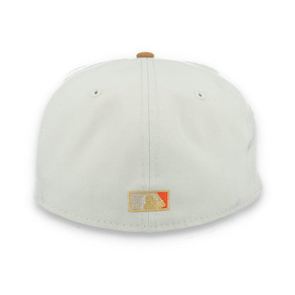 New Era San Francisco Giants 50th Anniversary Side Patch 59IFTY Fitted hat- Chrome/Light Bronze