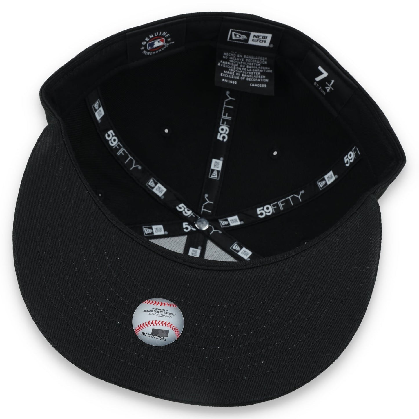 New Era San Francisco Giants 4X Logo 59IFTY Fitted Hat-Black