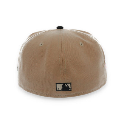 New Era San Francisco Giants Rose 1989 Battle Of The Bay Side patch 59FIFTY Fitted Hat-Khaki