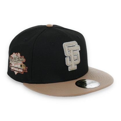 New Era San Francisco Giants  1989 Battle Of The Bay Side patch 59FIFTY Fitted Hat-Black/Khaki