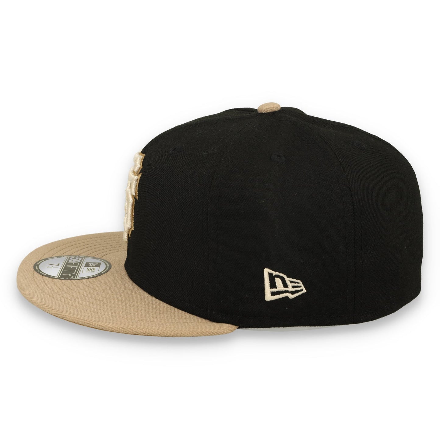 New Era San Francisco Giants 60th Anniversary Side Patch 59FIFTY Fitted Hat-Black/Camel