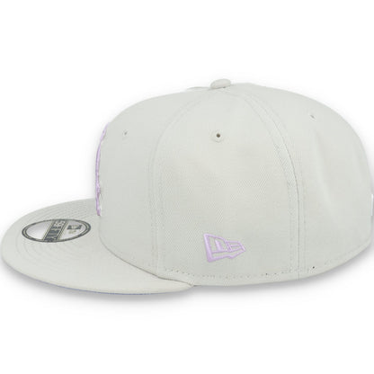 New Era Chicago White Sox Floral Side Patch 59FIFTY Fitted Hat-Stone/Lavender